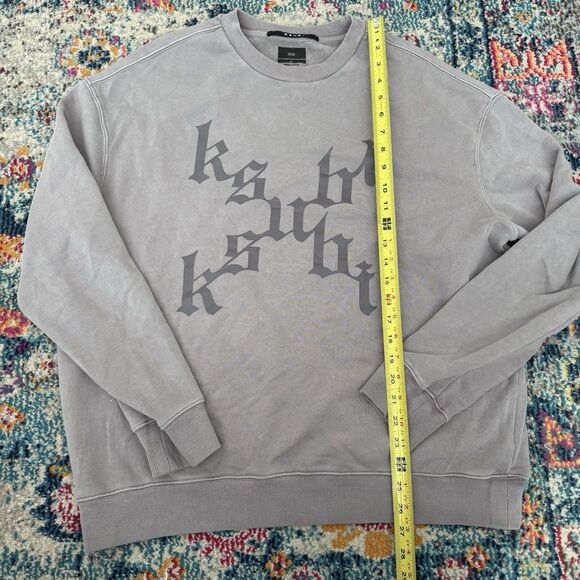 Ksubi Kult Biggie Silt Crewneck Sweatshirt Purple Size Medium - Picture 4 of 9